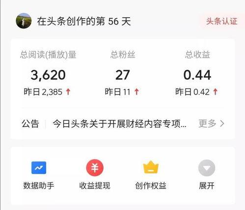 小妹儿的头条收益,月入过万背后的秘密！”